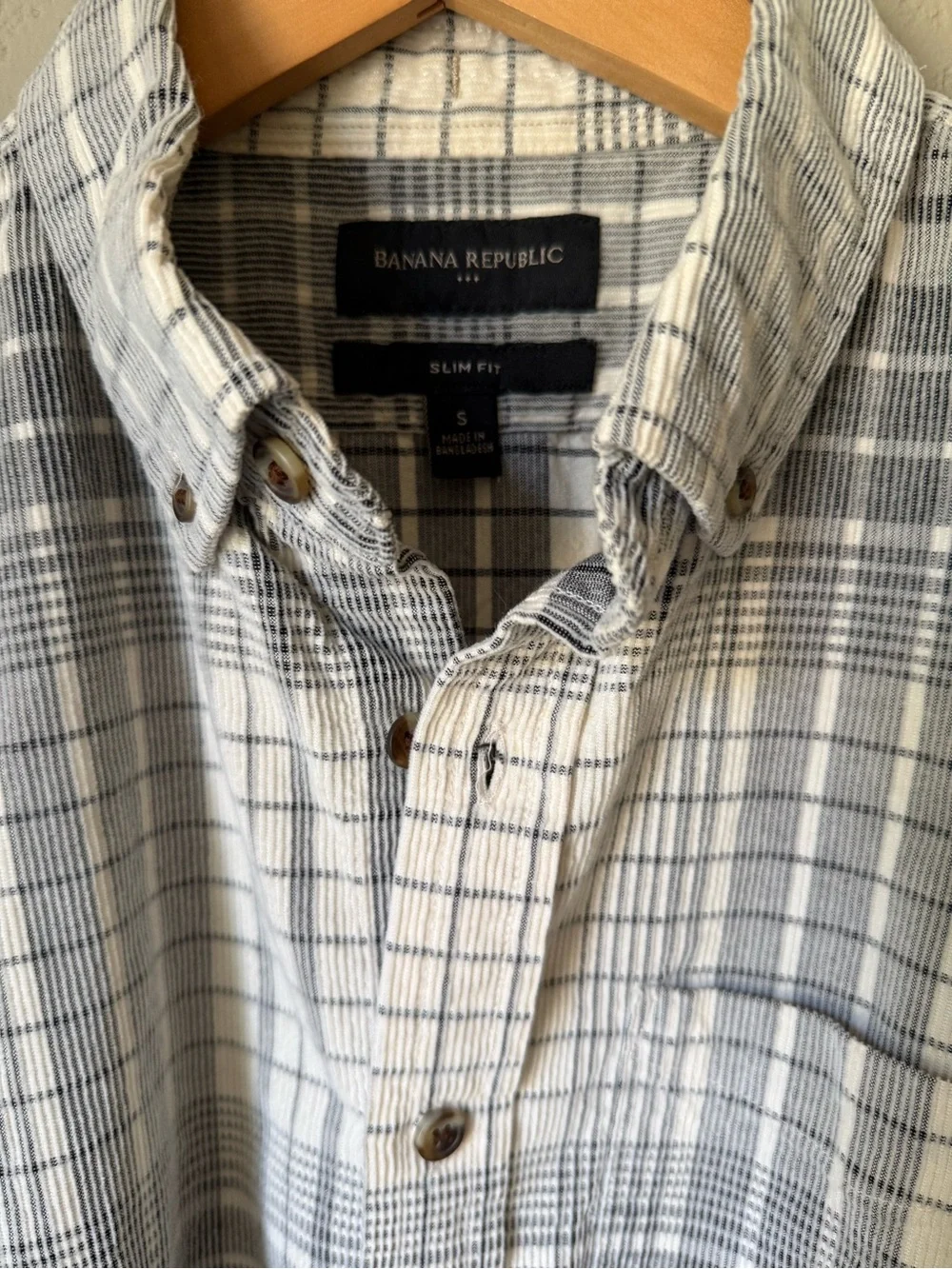 Banana Republic | Corduroy| Plaid Button-Down Shirt